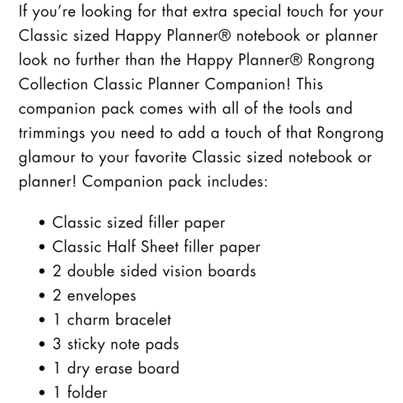 MAMBI Rongrong Classic Happy Planner Companion Accessories - Picture 12 of 12